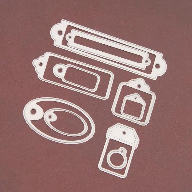 

10pcs Embossing Moulds Carbon Steel Photo Frame Molds Smooth Sturdy Album Craft Making Moulds