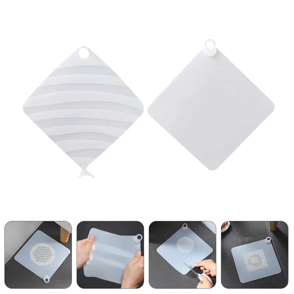 

2Pcs Household Floor Drain Cushion Silicone Deodorization Covers for Bathroom