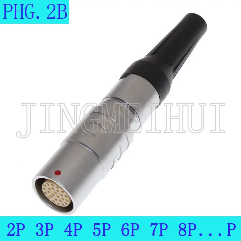 

2 шт. PHG 2B 2 3 4 5 6 7 8 10 12 14 16 18 19 26 32 контактный плавающий разъем, самозащелкивающийся соединитель, подходит для кабеля 9,0 мм