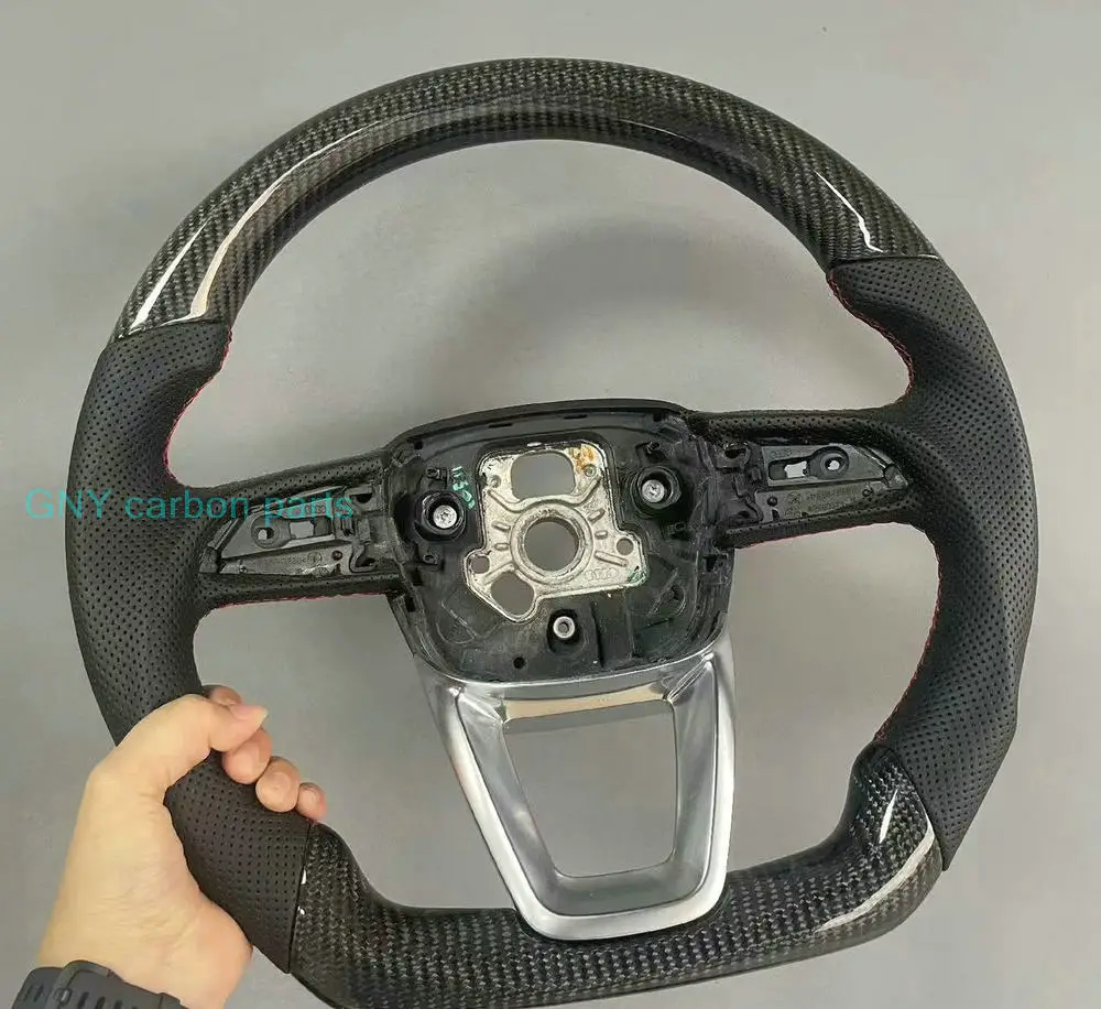 Руль из углеродного волокна под заказ для Audi A4 A5 Q3 Q5 Q5L Q7 Q8 2018 +