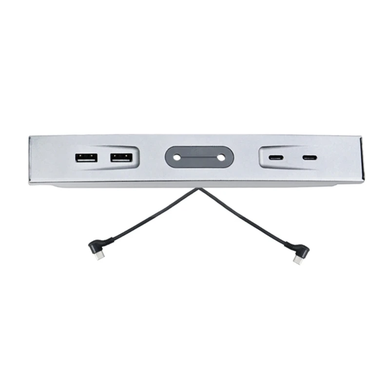 

Car USB Charger Multi Port for 2022 Model 3/Y USB Hub with Blue Led Light Model 3/Y Accessories