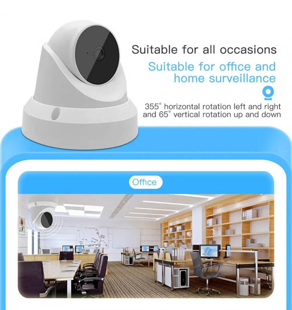 

Ip-камера видеонаблюдения с поддержкой Wi-Fi, 1080p, Hd