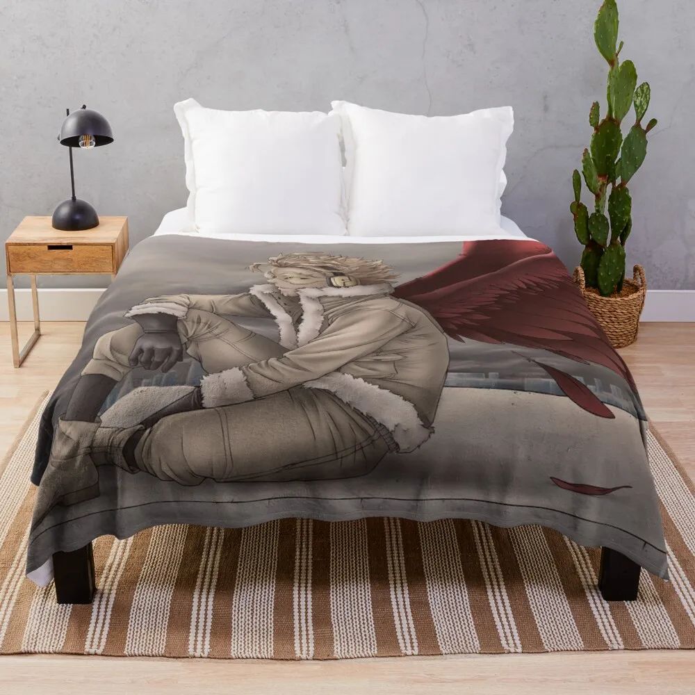 

Rooftop Hawks Throw Blanket thin blanket quilt blanket retro
