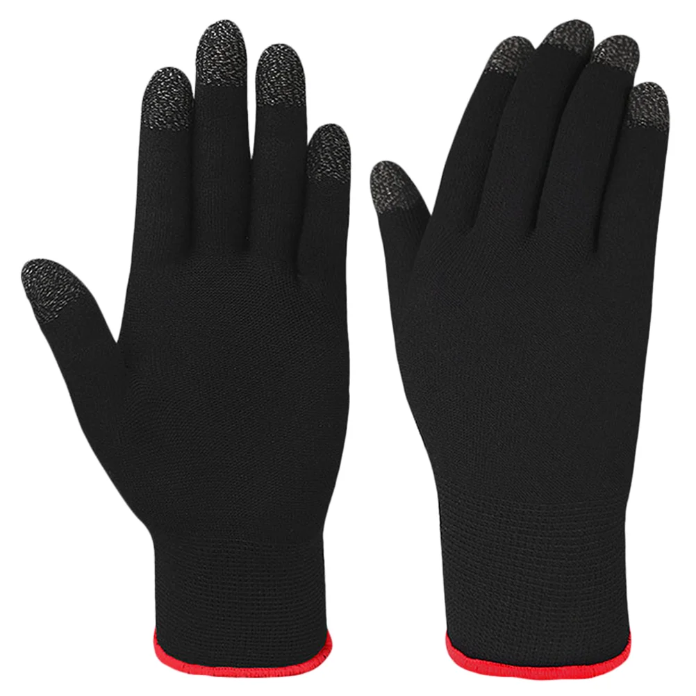 

Full Finger Workout Unisex Winter Warm Thick Screen 1 Pair ( Black )
