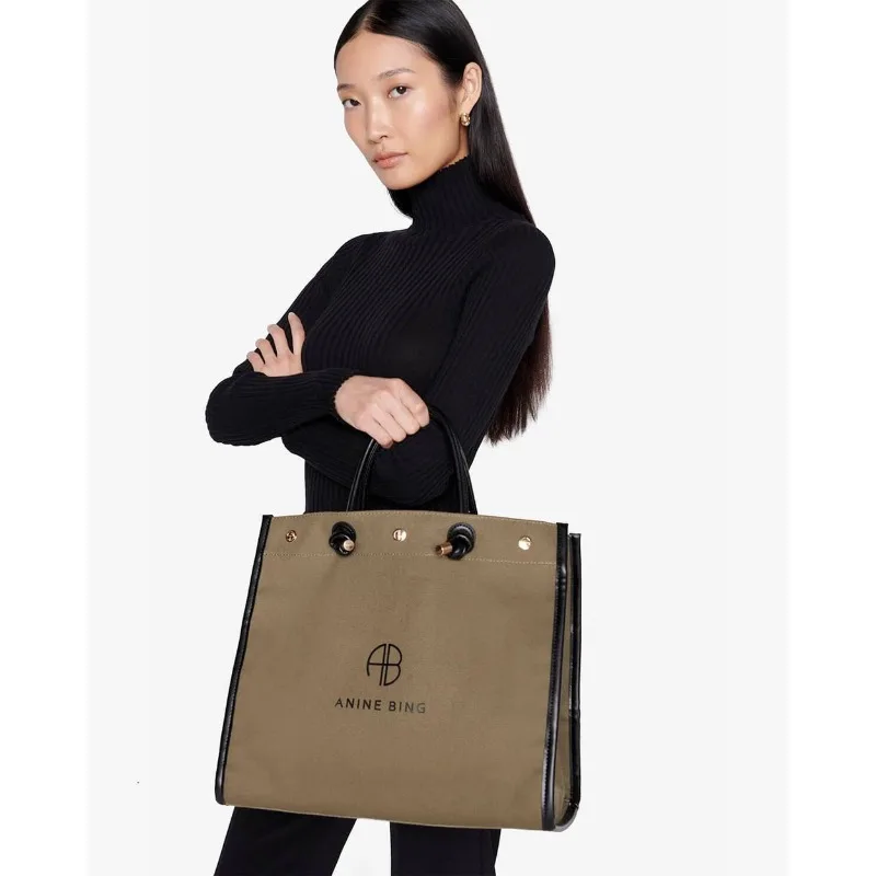 

ANINE@BING Handbag: A Stylish Canvas Classic Tote Bag That Differs From The American Niche