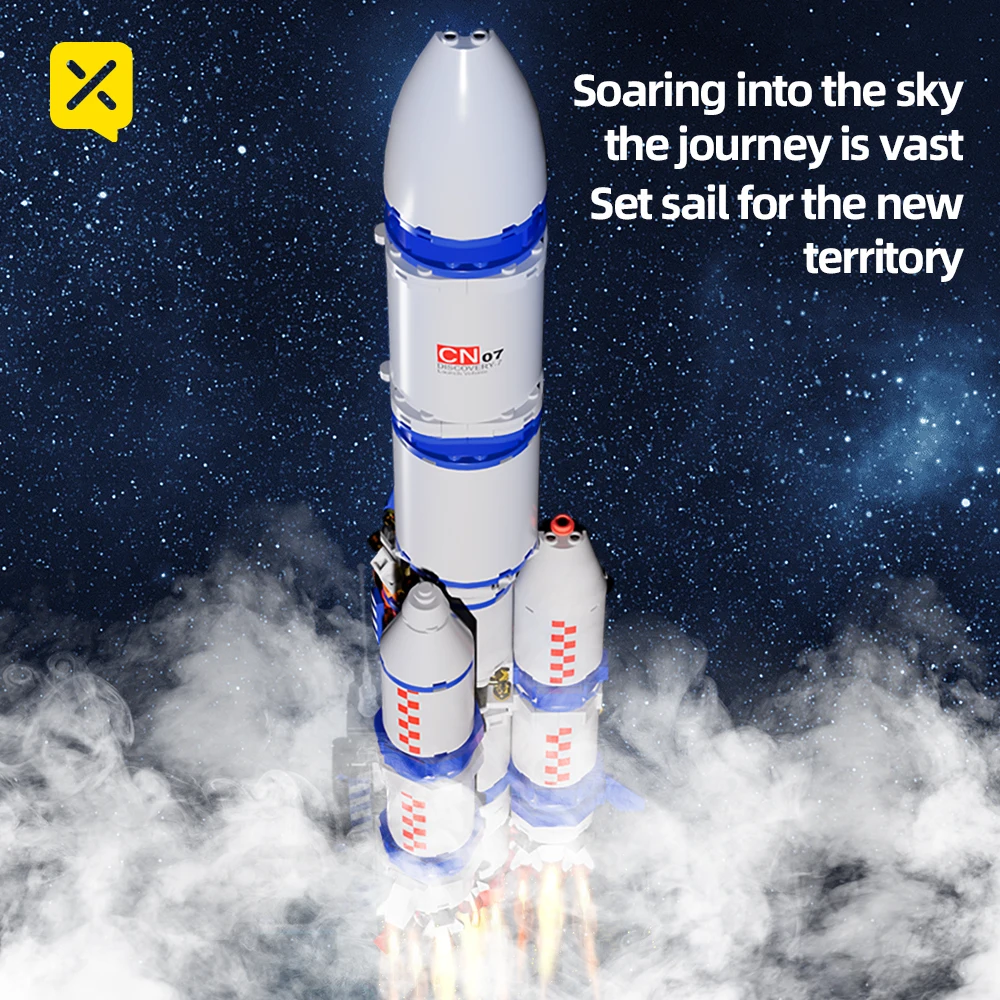 ToylinX Строительный набор для исследования космоса Разноцветные пластиковые блоки