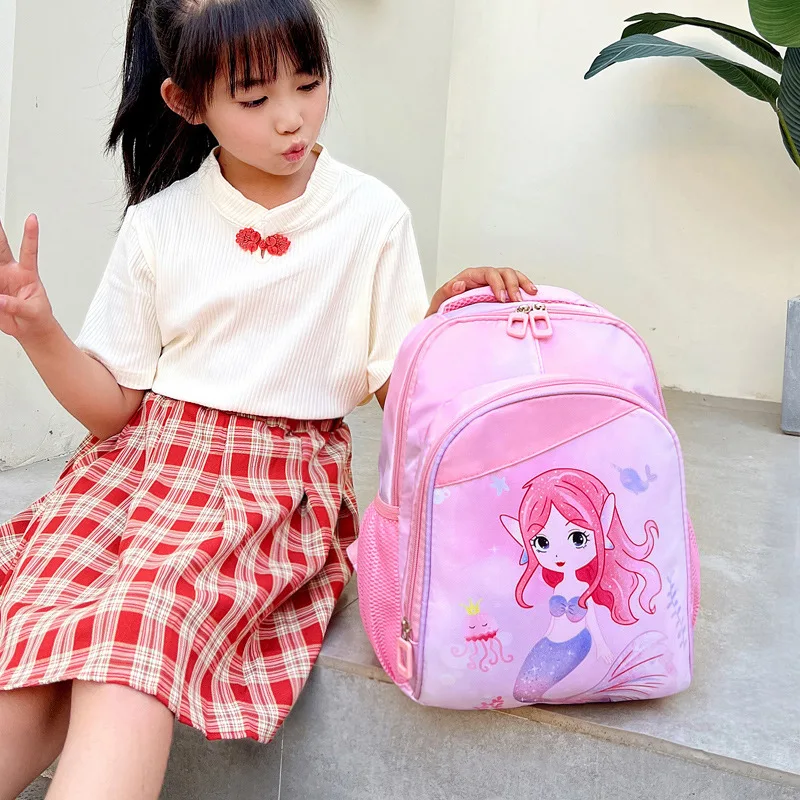New Children's School Bag Cartoon Cute Fashion Unicorn Mermaid Lightweight Waterproof Backpacks for Kindergarten Boys and Girls