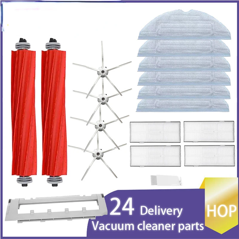 

Запчасти для Xiaomi Roborock S7 S70 S7Max T7S T7S Plus, основная щетка, фильтр НЕРА, насадка на швабру, аксессуары для пылесоса