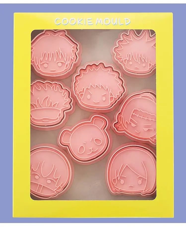 Набор формочек для печенья Jujutsu Kaisen Bandai 8 шт. коллекционный 2d брелок jujutsu kaisen нобара кугисаки yume 5х7х16 11264