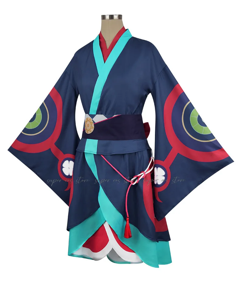 Аниме Mononoke Medicine Seller Кусури кимоно парик униформа карнавальный костюм на Хэллоуин