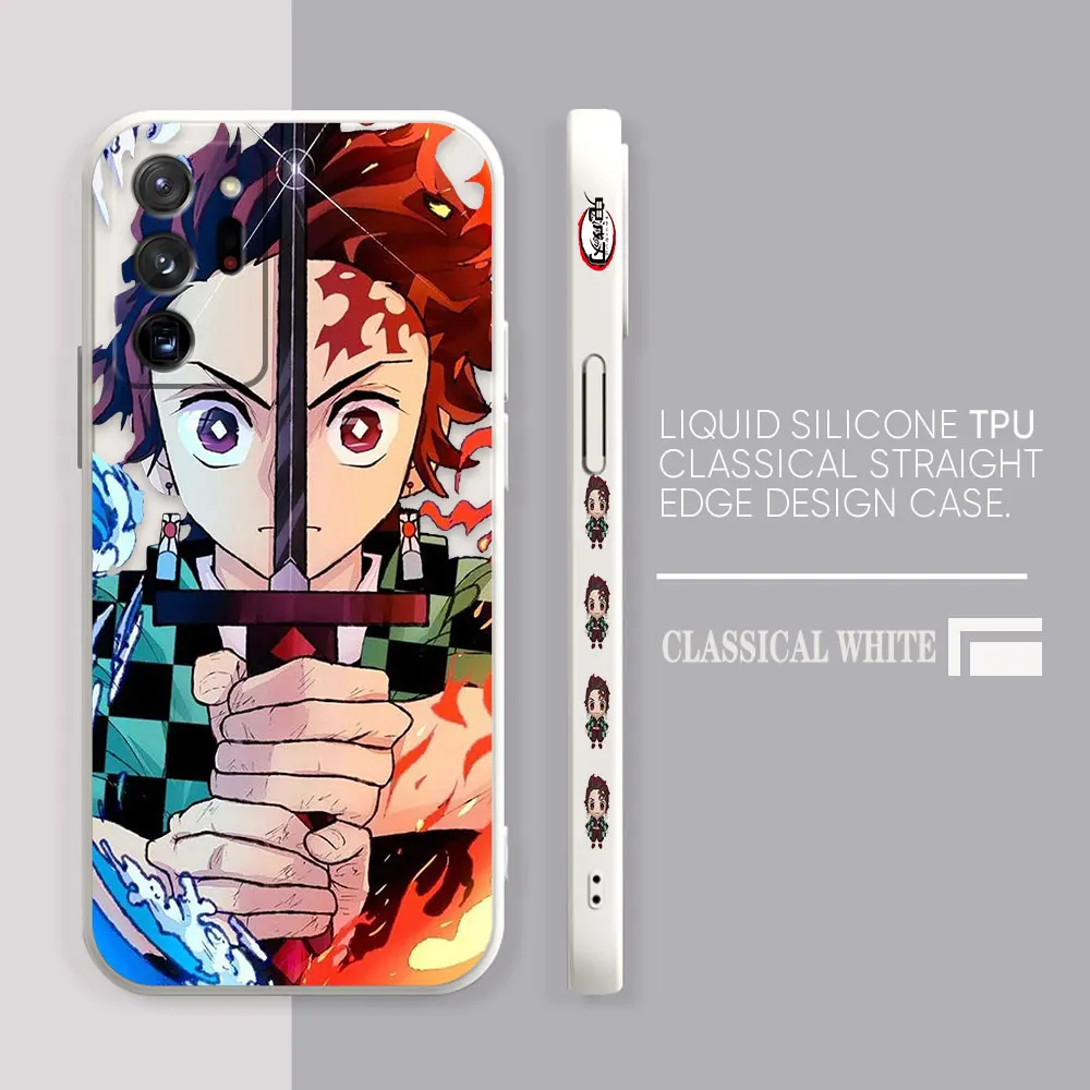 Case For Samsung Galaxy A90 A80 A70 A60 A50 A40 A30 A20S Note 20 M33 Pro Plus Lite Ultra 4G 5G Case  Anime Demon Slayer Tanjiro