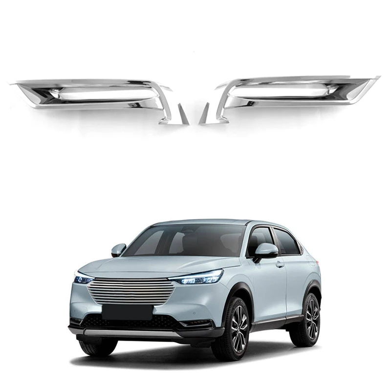 

2PCS Car Front Bumper Fog Lamp Cover Fog Light Grille For Honda HRV HR-V Vezel 2022 2023