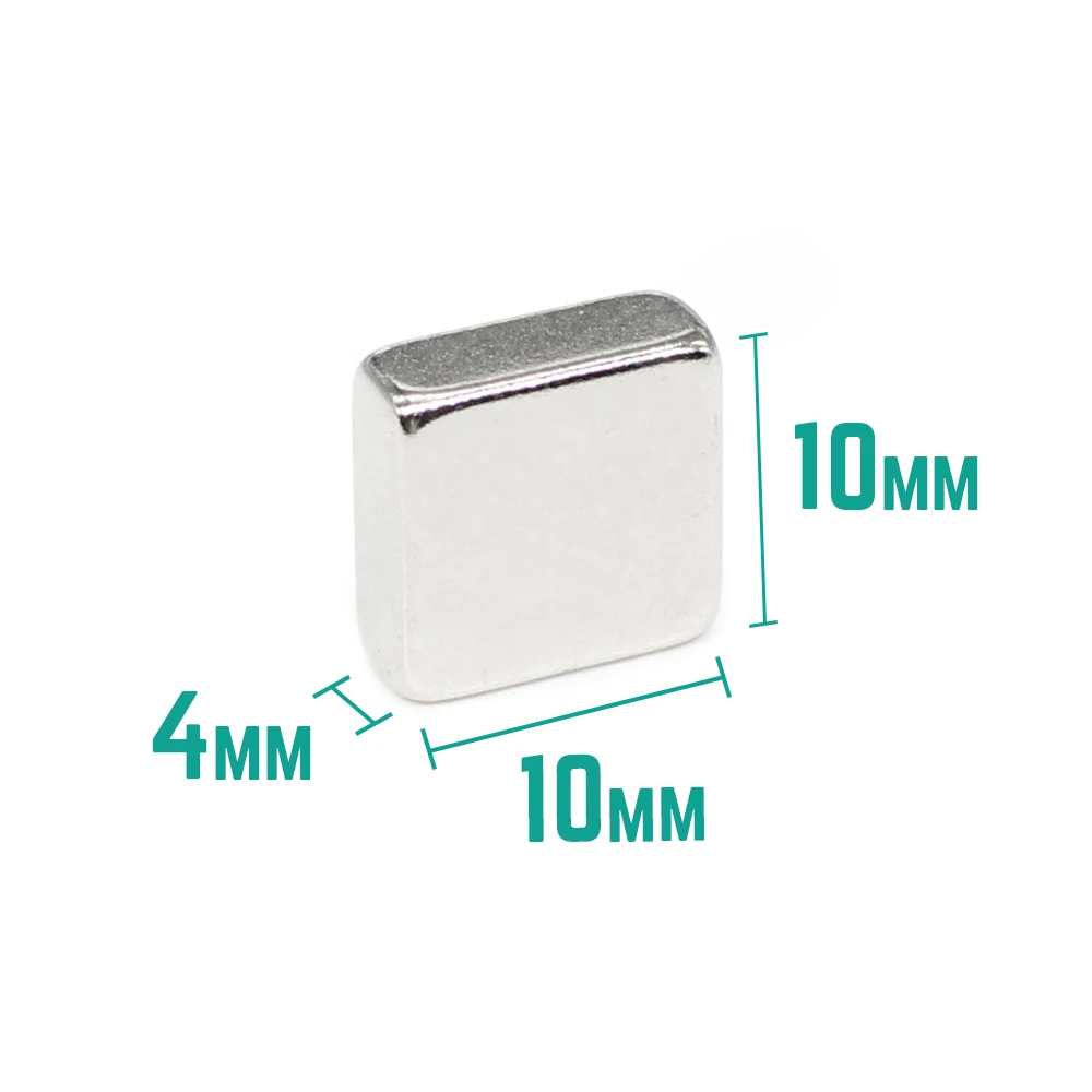 

5/10/20/50/100/150PCS 10x10x4 Square Powerful Strong Magnetic Magnets 10x10x4mm Block Rare Earth Neodymium Magnet N35 10*10*4