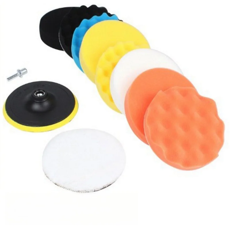

Набор полировальных насадок, комплект из 7 спонжей для автомобиля, 3 дюйма, с аксессуаром для полировки воском, уход за телом, ремонт фар
