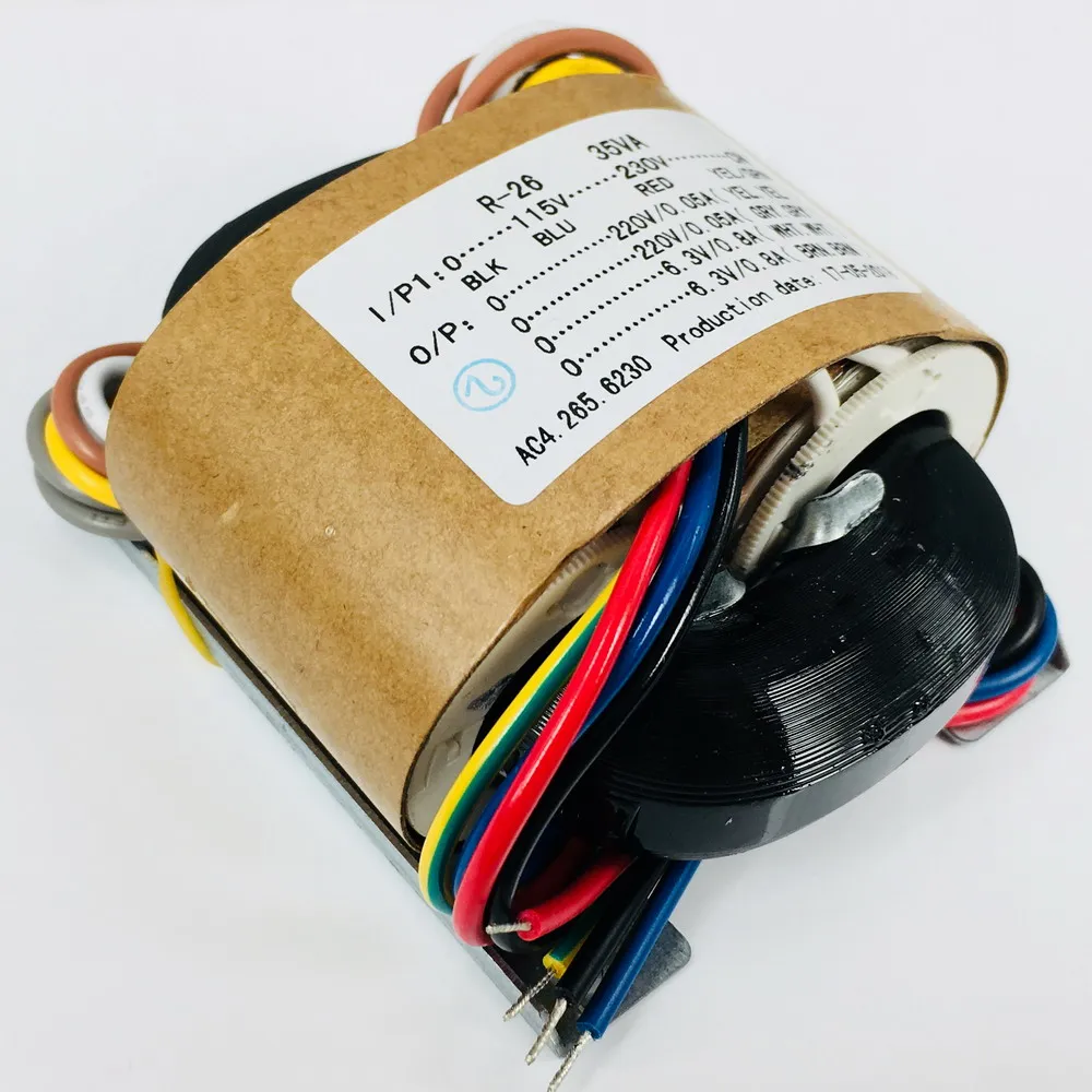 

2021 Hot sale 35VA 35W R-core transformer 0-115-230V to 220V *2+ 6.3V*2 for tube preamp