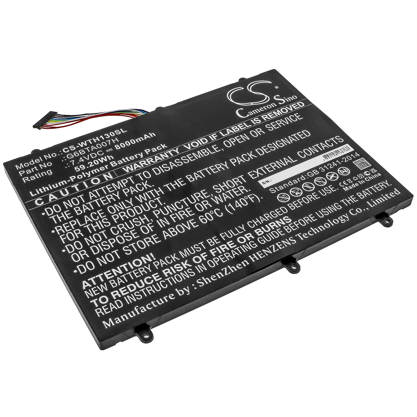 

Аккумулятор для Wacom Cintiq спутник 2, DTH-W1300 7,4 V