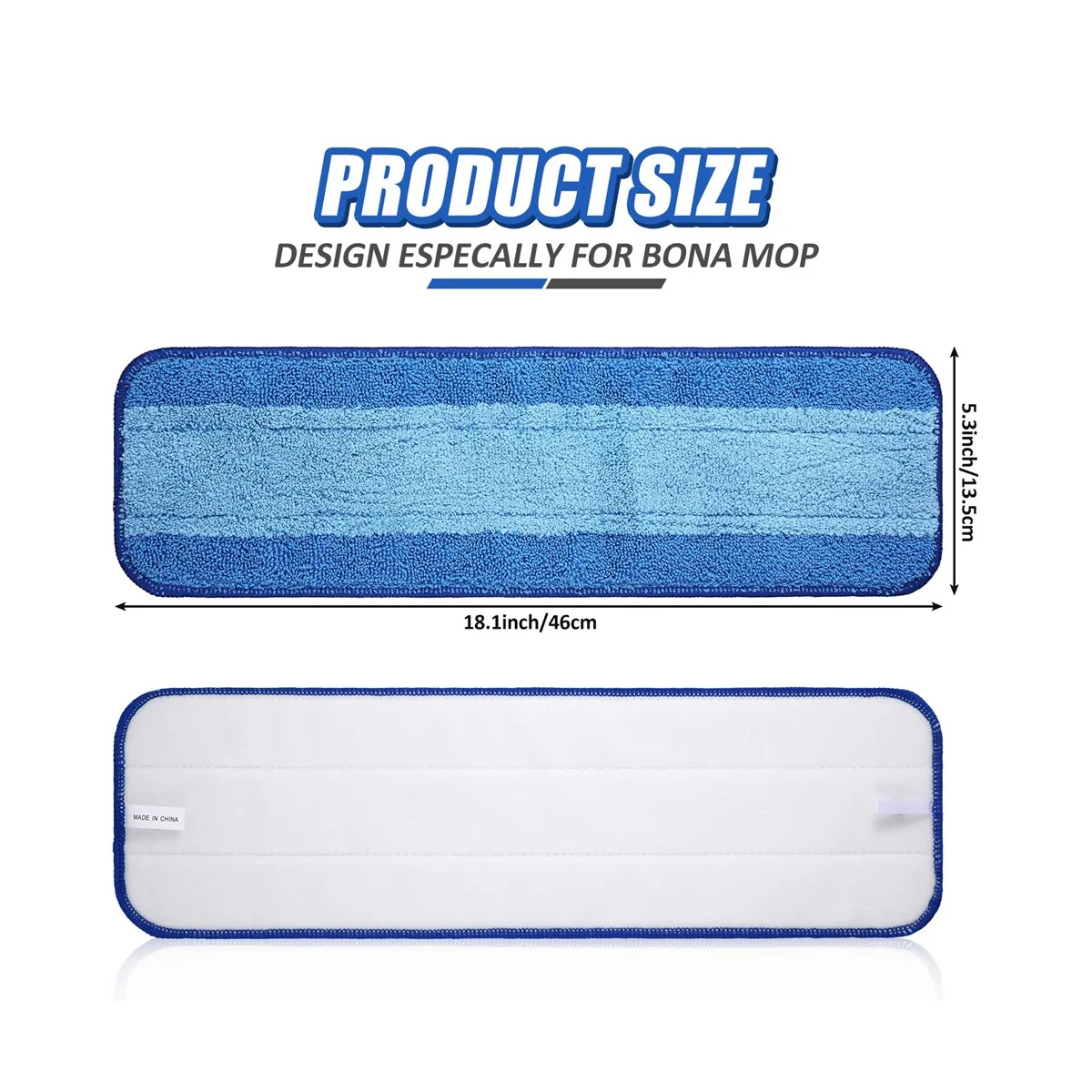 

Replacement Parts Mop Pad Compatible for Bona Steams Mop Accessories Reusable Washable Mop Cloth Pads