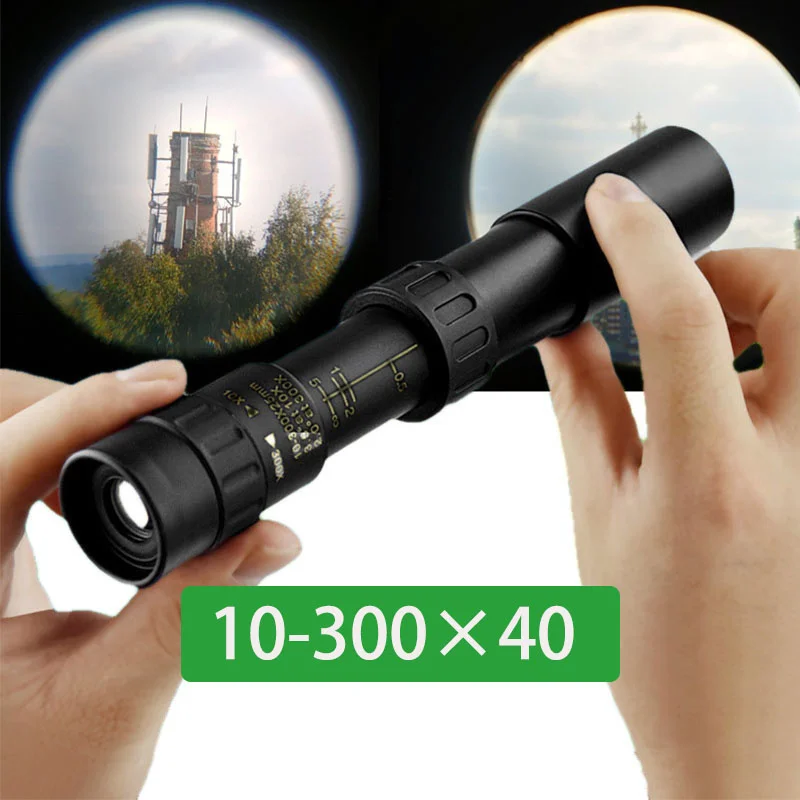 

Xiaomi Supplie 10-300x40 monocular telescope hd full steel portable binoculars high quality low light night vision for camping