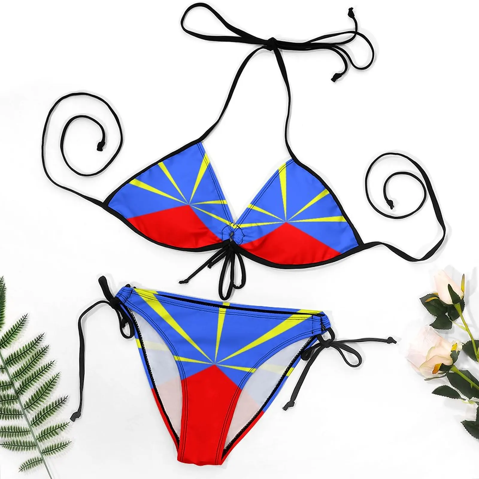 

Creative Sexy Women's Bikinis Reunion Island 974 MagnetHumor Graphic Bikini High Quality Swimsuit Beach