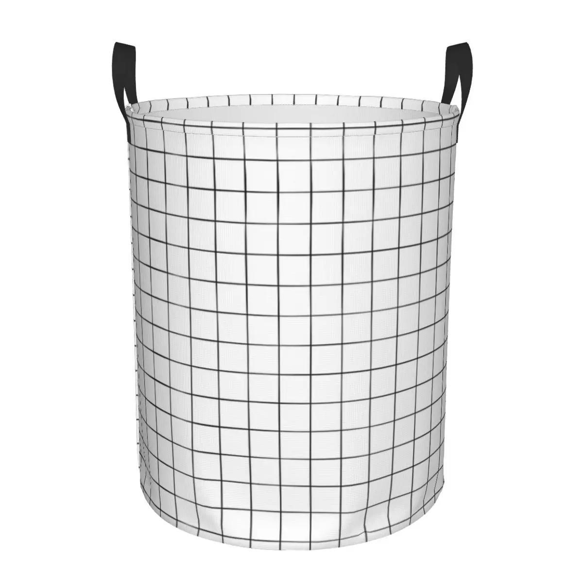 

White Grid Dirty Laundry Baskets Foldable Large Waterproof Clothes Toys Sundries Storage Basket For Home Kids Children's