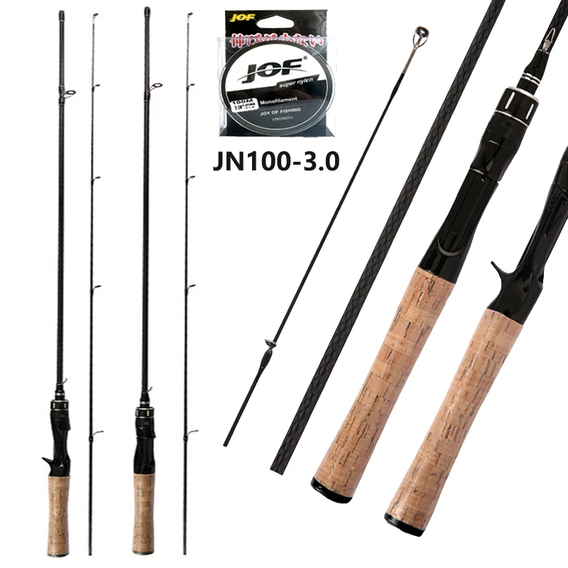 Ультралегкая 2-секционная удочка для спиннинга/заброса приманки UL