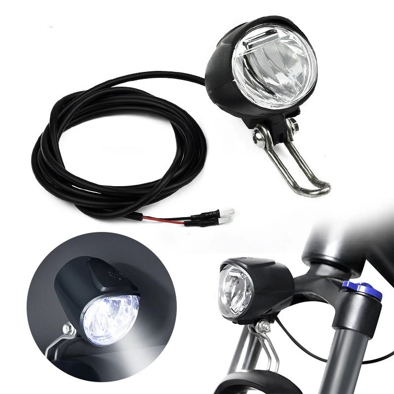 

Electric Bicycle 6V LED Headlight Rainproof EBike Mountain Bike Front Light For Bafang Mid Drive Motor Night Safety Cycling Part