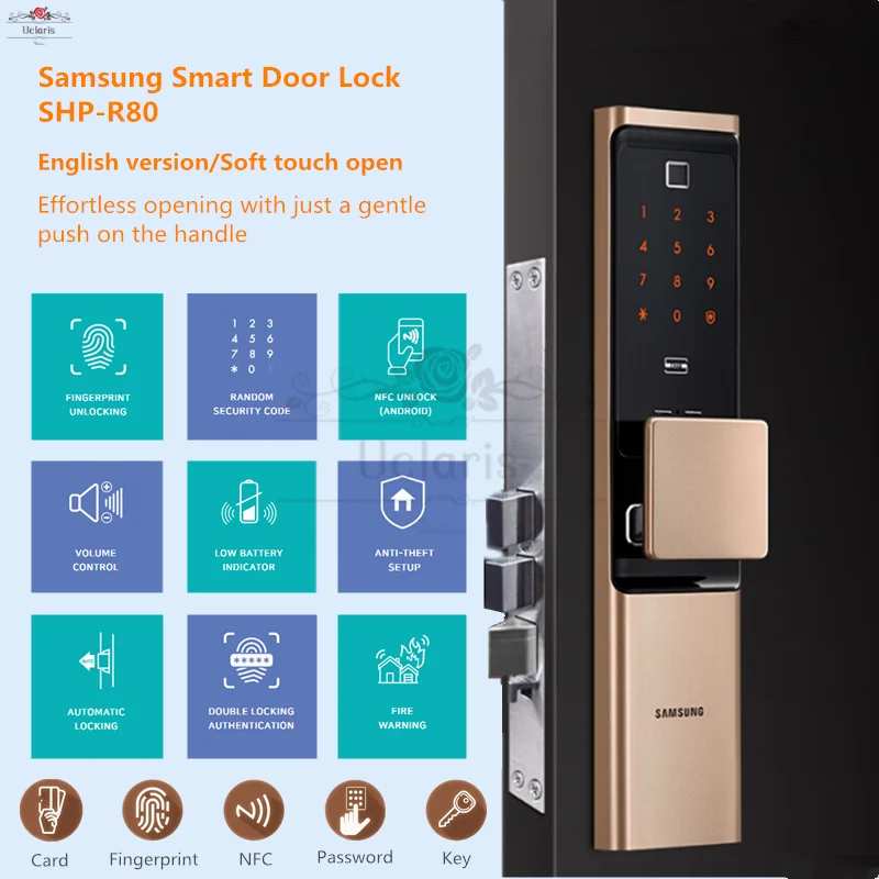 Умный Цифровой Дверной замок с идентификацией по отпечатку пальца SAMSUNG