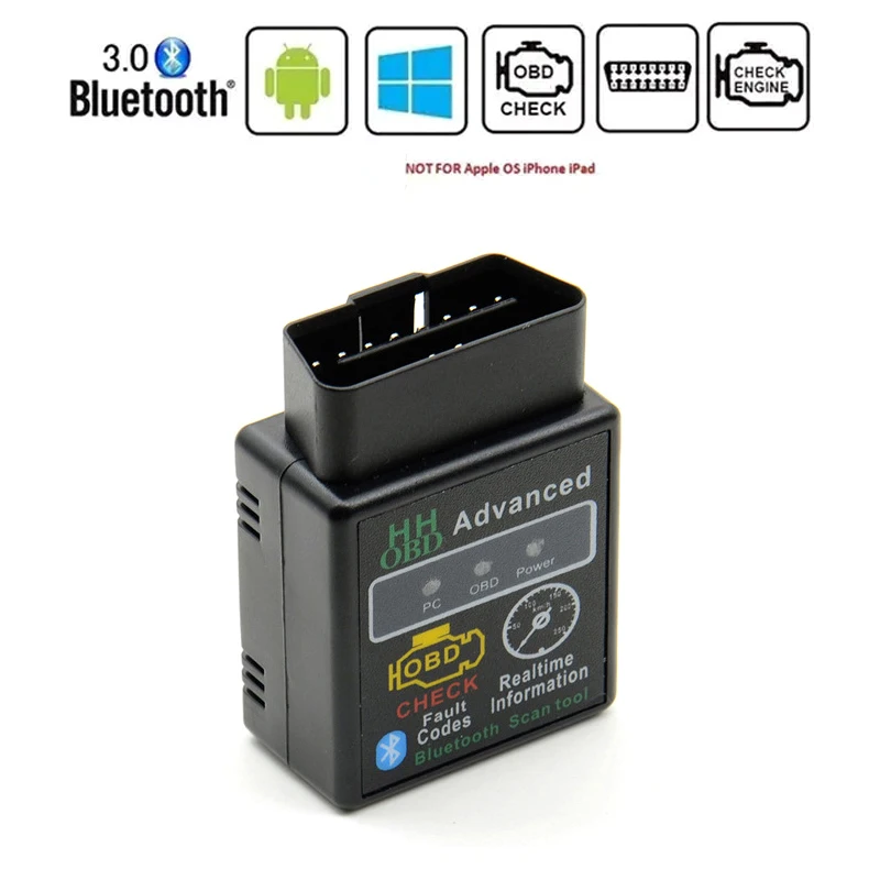 

Car Diagnostic Scanner Tool OBD2 HH OBD ELM327 V2.1 Bluetooth BUS Check Engine for OBD-II protocol models produced after 1996