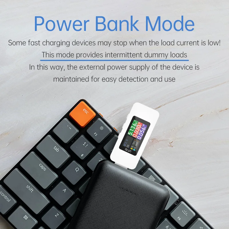 ALIENTEK UT70 USB-тестер цифровой вольтметр амперметр измерение емкости дисплей