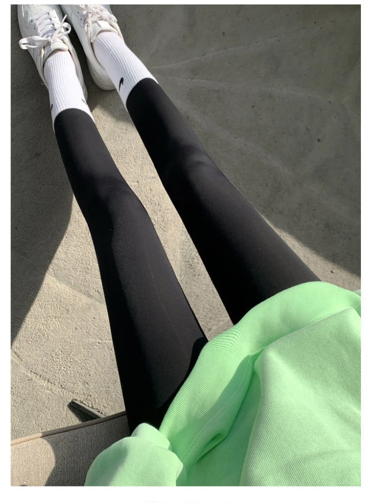Women's Summer New High-end Luxury Temperament Elastic High Waist Thin Leg Hip Lifting Sports Yoga Shark Skin Casual Leggings