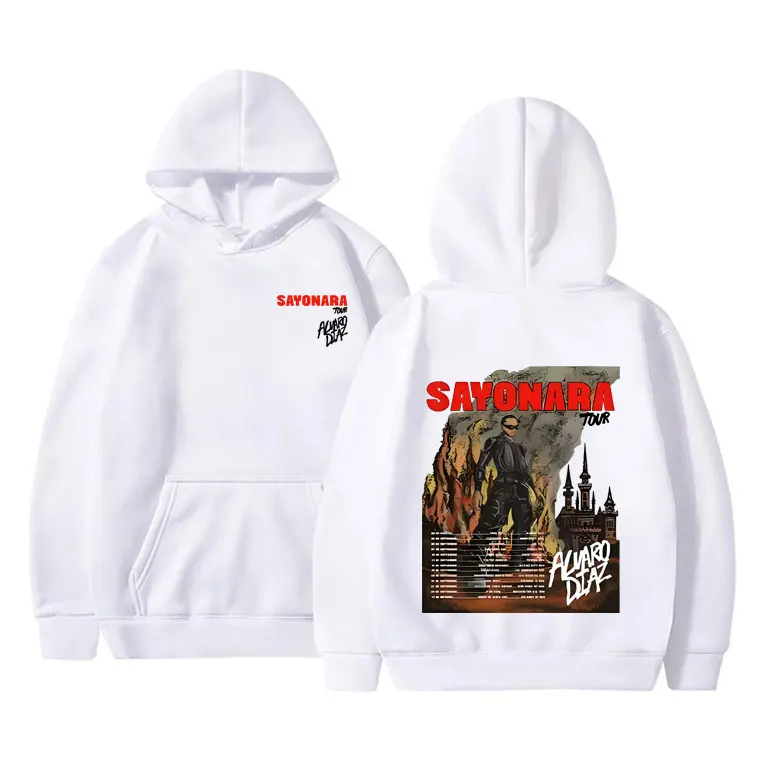 Рэпер Alvaro Diaz Sayonara Tour толстовка с двусторонним принтом мужская большого размера и