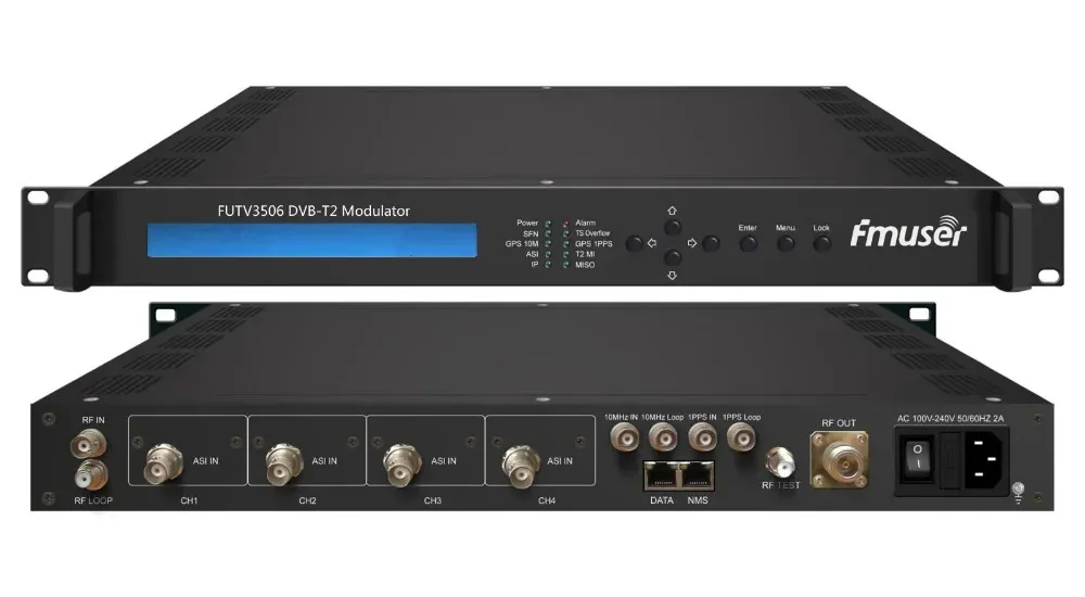 Фото Модулятор FUTV3506 DVB-T2 (2 входа ASI, 1 выход IP, QPSK/16QAM/64QAM/256QAM) с сетевой системой №1
