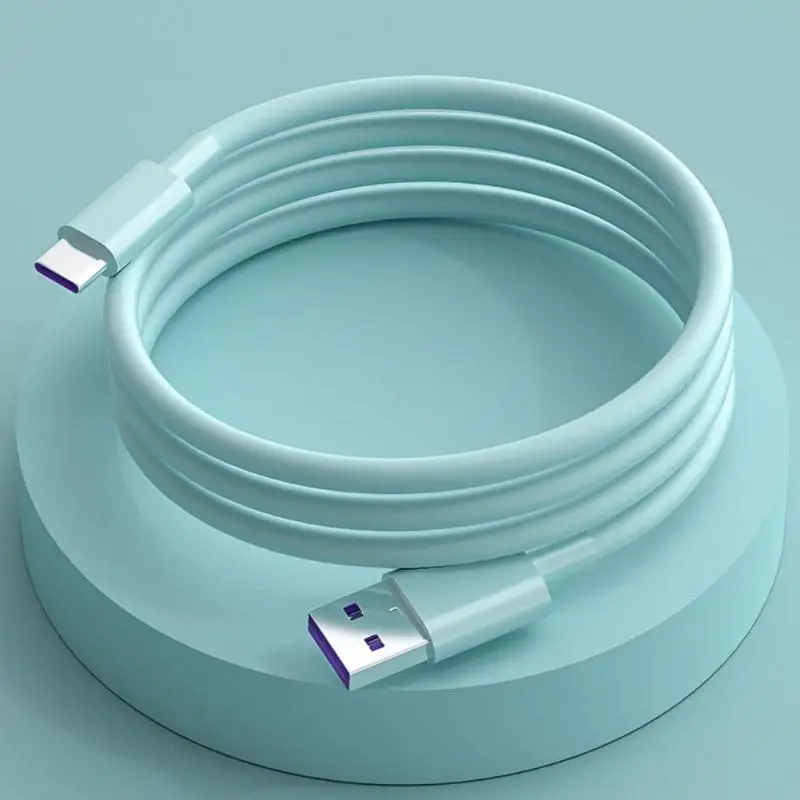 

5a Super Fast Charge 1m 1.5m 2m Charging Wire Cord Portable Type C Data Line For Huawei P30 P20 Mobile Phone Usb Cable