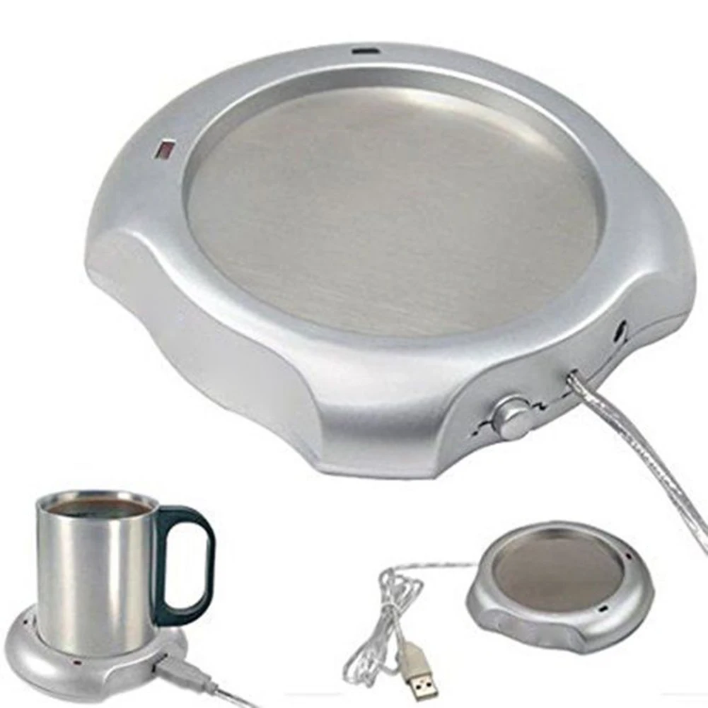 

Mini Portable USB Cup Warmer Coffee Mug Warmer Coaster Insulation Heater Coaster Plate Milk Tea Water Insulation Heater Coaster