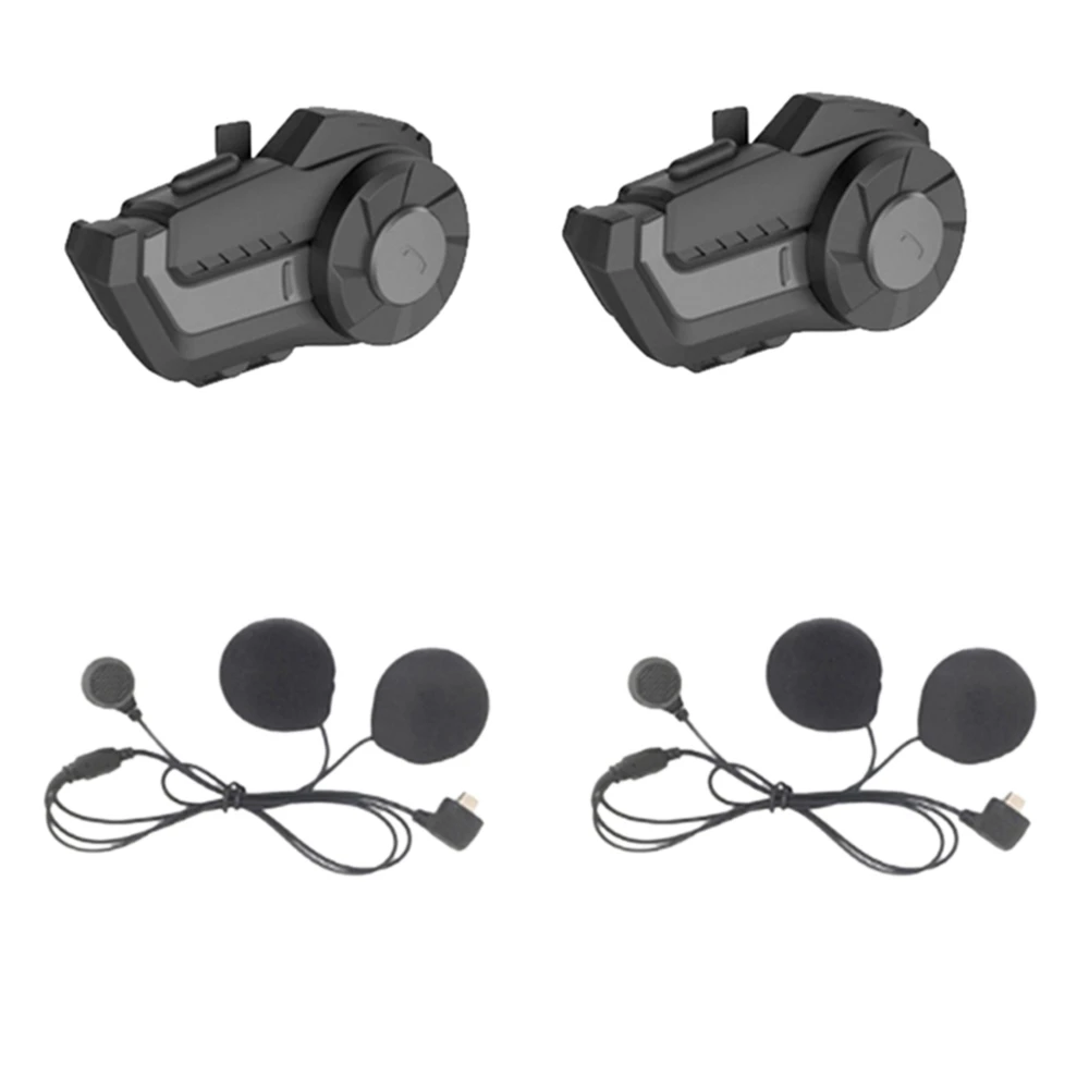 

Bluetooth-гарнитура для мотоциклетного шлема, 800 м, 2 комплекта