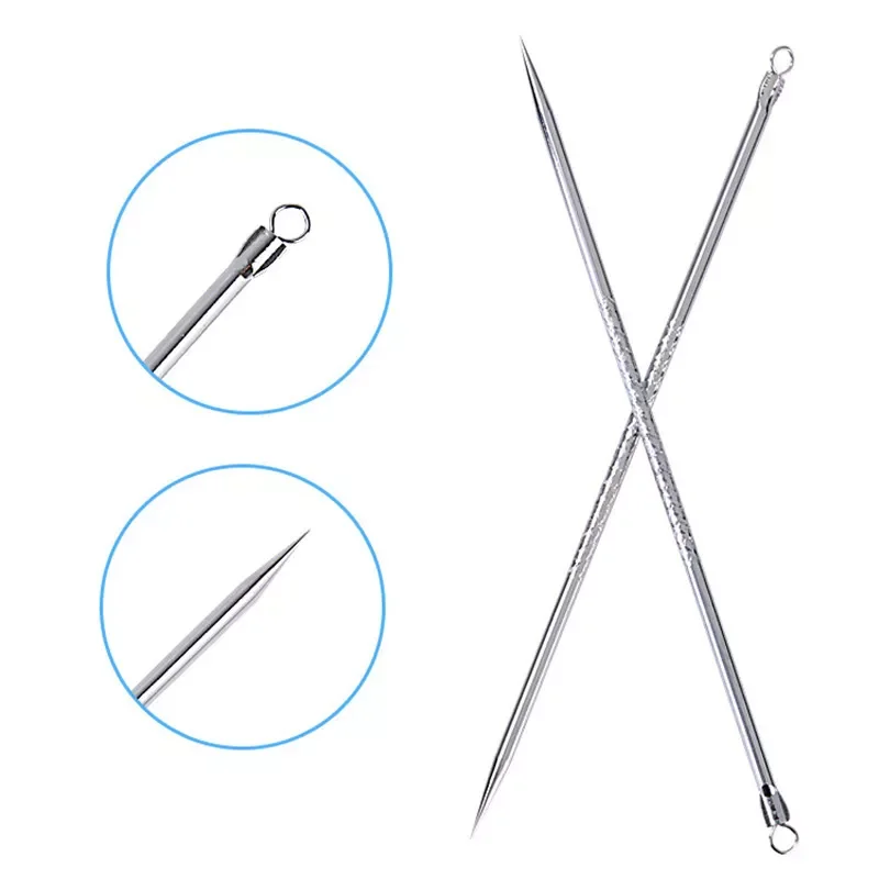 

8cm New Arrival Stainless steel acne needle Face Care blackhead comedone acne removable blemish pimple extractor Remover
