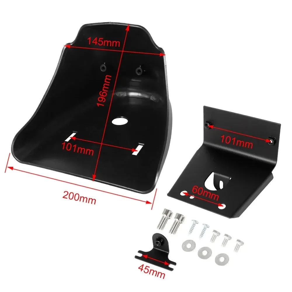 Мотоциклетный матовый/глянцевый черный передний нижний спойлер брызговик для