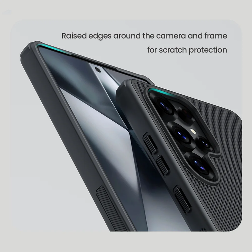 Фото Чехол NILLKIN для Samsung Galaxy S25 Ultra, супер матовый щит Pro, мягкая рамка из ТПУ, противоударная задняя крышка для Samsung S25/S25 Plus №3