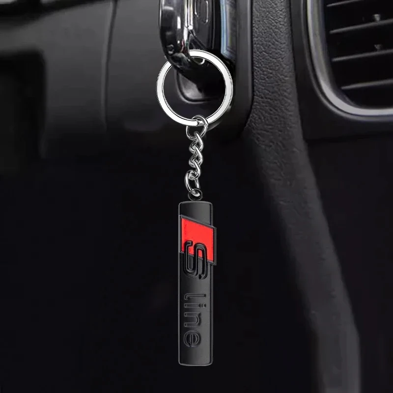 Фото Для Audi Sline A3 A4 A5 A2 A6 A8 C6 B5 B8 Q2 TT S5 S7 Mk2 S Line 4 TTS A4L Автомобильный логотип Металлический автомобильный брелок Автомобильные брелоки Аксессуары №5