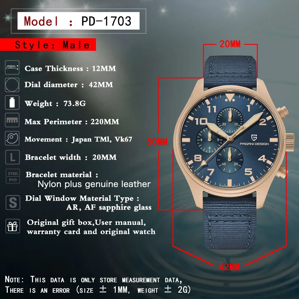 PAGANI DESIGN nowy 42mm męski Pilot kwarcowy zegarek luksusowy szafirowe szkło AR powłoka chronograf 10bar wodoodporny zegarek ze stali nierdzewnej mężczyzn 2 PAGANI DESIGN nowy 42mm męski Pilot kwarcowy zegarek luksusowy szafirowe szkło AR powłoka chronograf 10bar wodoodporny zegarek ze stali nierdzewnej mężczyzn 2