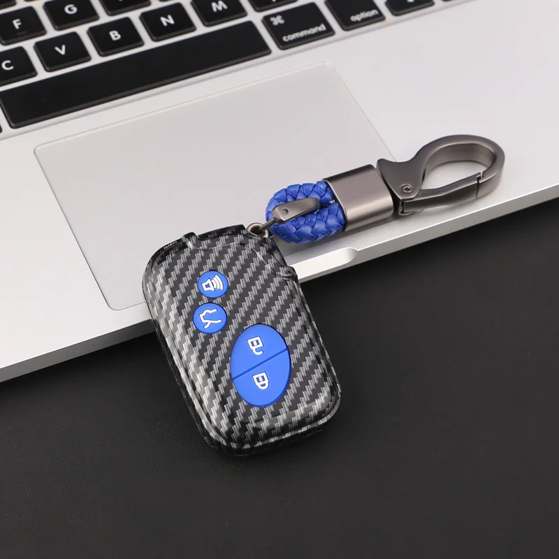 

4 Buttons Carbon ABS Car Key Case Cover Fob for Lexus GS430 ES350 GS350 LX570 IS350 RX350 IS250 Key Shell