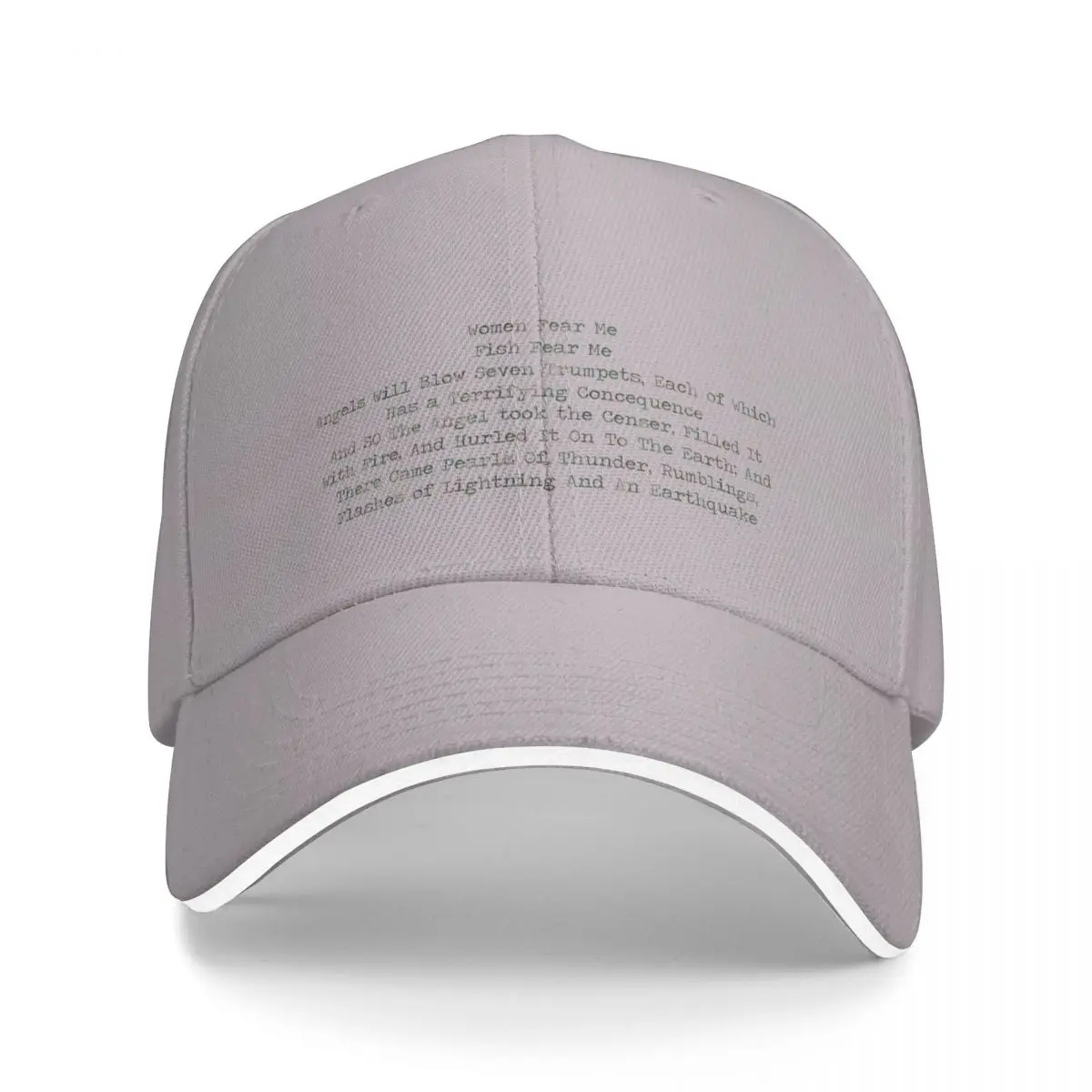 

2023 New “Women Fear Me, Fish Fear Me” Cap Baseball Cap Beach Girl's Winter Hats Men's