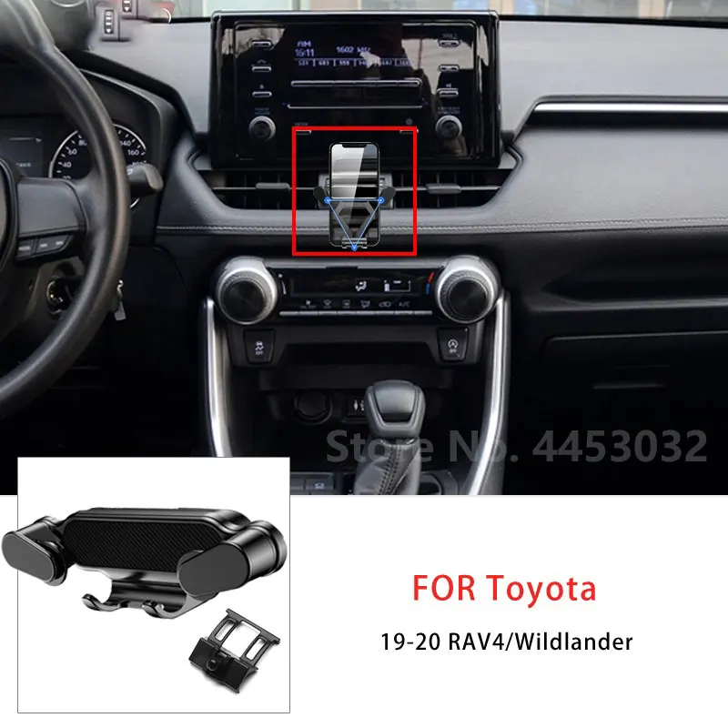 

Gravity Adjustment Car Mobile Phone Holder For Toyota RAV4 XA50 2021 2019 2020 Air Vent Mount GPS Navigation Bracket Accessories