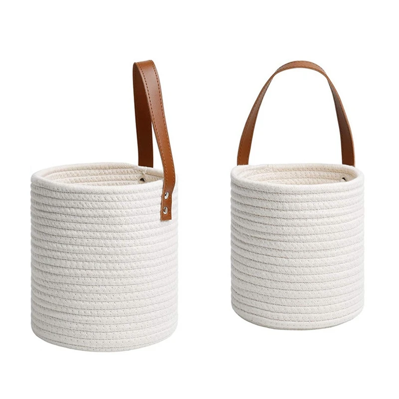 

Plant Hanging Basket Imitation Rattan Wall Hanging Flower Pot Woven Basket Flower Cotton Hanging Basket Potted
