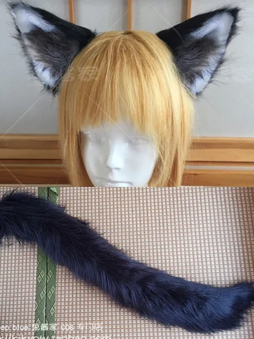 Аниме Vtuber The Box Lily Linglan Косплей имитация плюша волчьи уши хвост игрушечный костюм реквизит аксессуары для Хэллоуина Аниме Vtuber The Box Lily Linglan Косплей имитация плюша волчьи уши хвост игрушечный костюм реквизит аксессуары для Хэллоуина