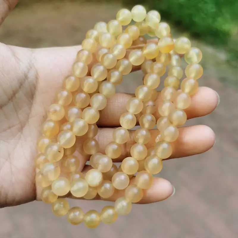 Новые Круглые бусины Рог 108 этнический стиль Индивидуальный Женский маленький