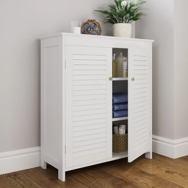 

,RiverRidge Home Ellsworth Two-Door Floor Storage Cabinet, White