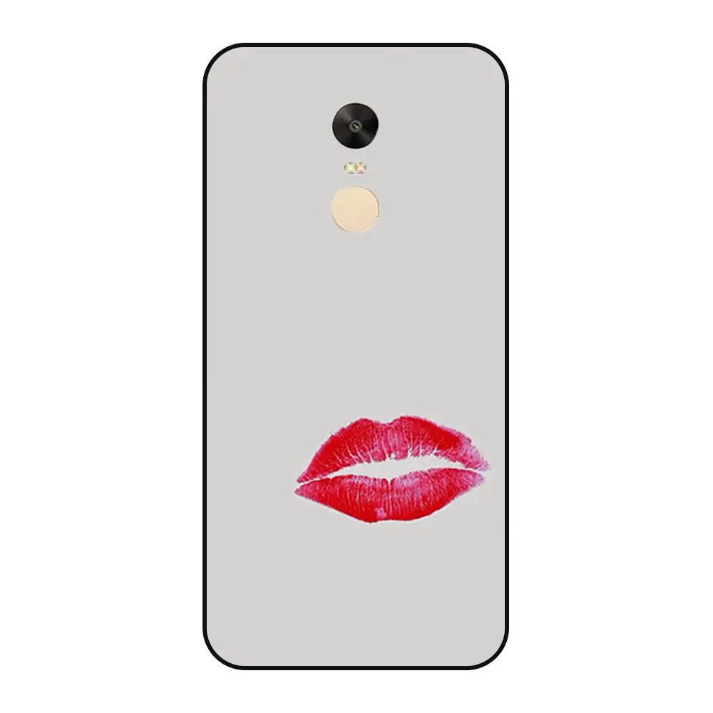 Тигр для Xiaomi Redmi Note 4X Мягкий ТПУ Живая Любовь телефон черный бампер 3D Coque модные