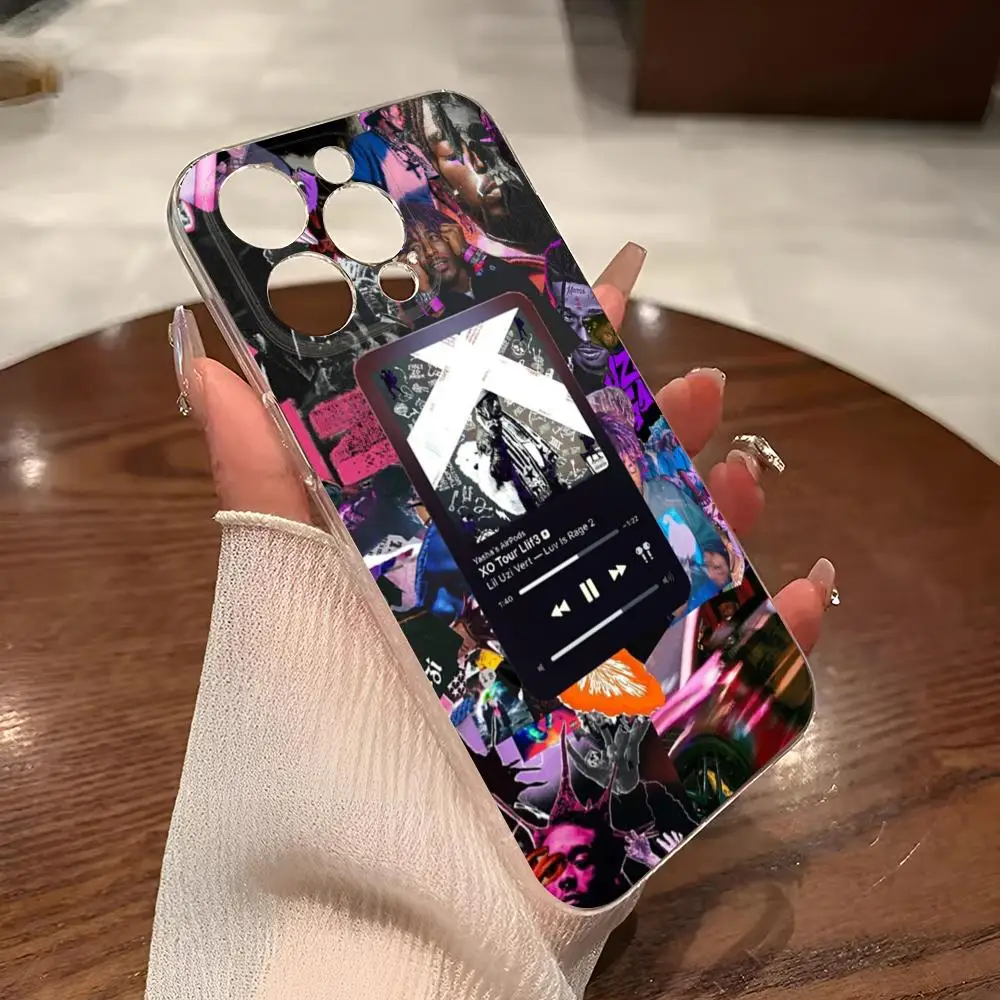 Чехол для телефона Lil Uzi Vert iphone 14Pro 15 11 12 16 Pro Max Mini 8 Plus X XR XS SE2020 прозрачный чехол