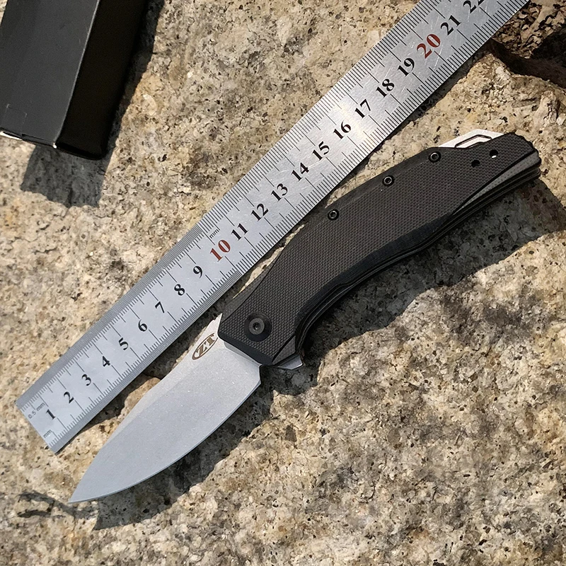 Карманный складной нож ZT0357 с нулевой погрешностью Ручка G10 флиппер